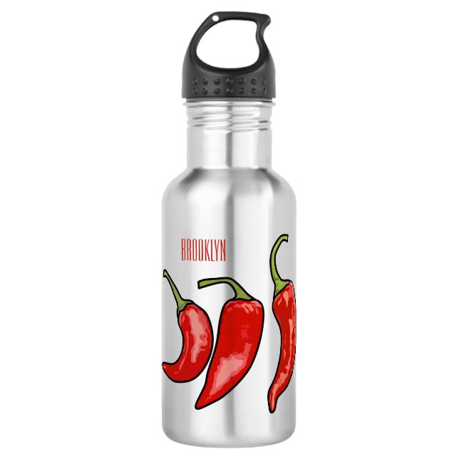 Garrafa Ilustração de desenho em chili (Frente)
