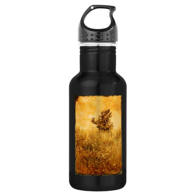 Garrafa Imagem Antiga da Paisagem (Frente)