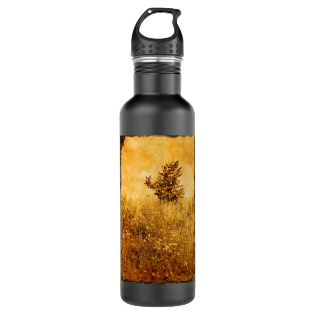 Garrafa Imagem Antiga da Paisagem (Frente)