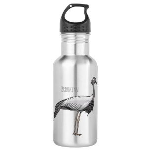 Garrafa Imagem de desenho animado de aves de guindaste dem