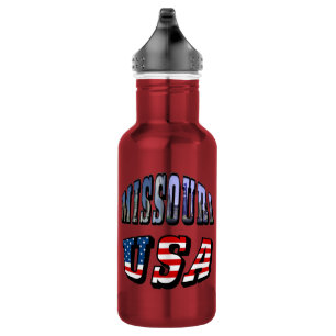 Garrafa Imagem de Missouri e texto dos EUA