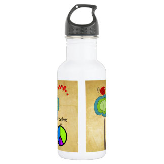 Garrafa Imagine capas de iphone e exemplo dos eletrônicos