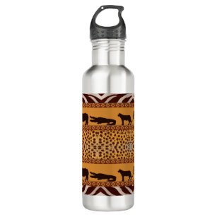 Garrafa Impressão Animal Moderna Tribal African Cheetah