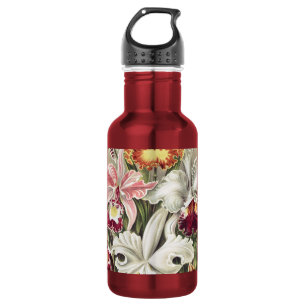 Garrafa Impressão Botânica Vintage de Orquídea de Ernst Ha