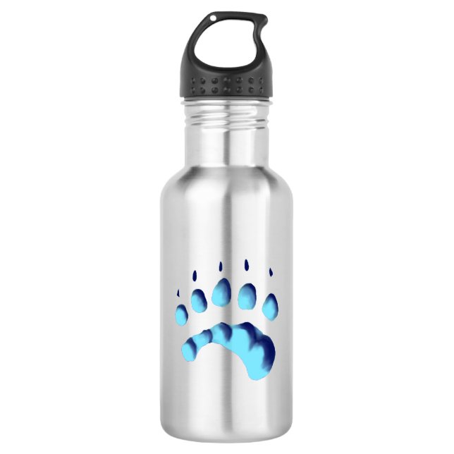 Garrafa Impressão de Pata de Urso Polar (Frente)