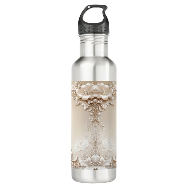 Garrafa Ivory Flowers Water Bottle (Frente)