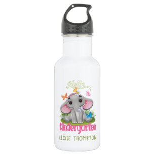 Garrafa Jardim de Infância Elefante de Borboleta de volta 