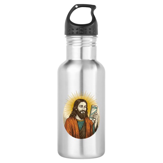 Garrafa Jesus Vídeo Acidental Em Vez De Câmera De Foto Fal (Frente)