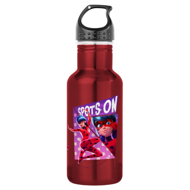 Garrafa Joaninha | Pontos No Gráfico Roxo (Frente)