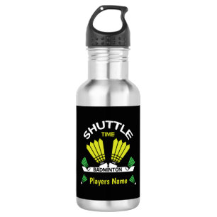 Garrafa Jogador Badminton Battledore Esportes