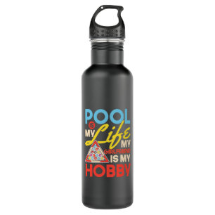 Garrafa Jogador de Bilhar   Piscina Billiard É Minha Vida