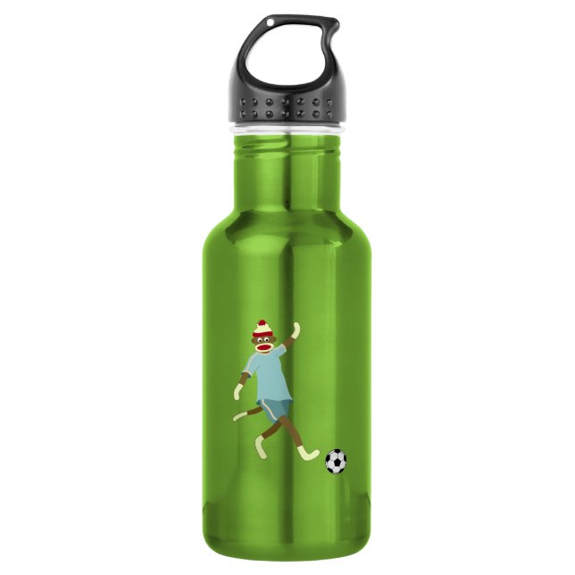 Garrafa Jogador de futebol do macaco da peúga (Frente)