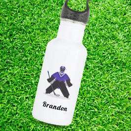 Garrafa Jogador de Hóquei no Gelo e nome para Rapazes Espo