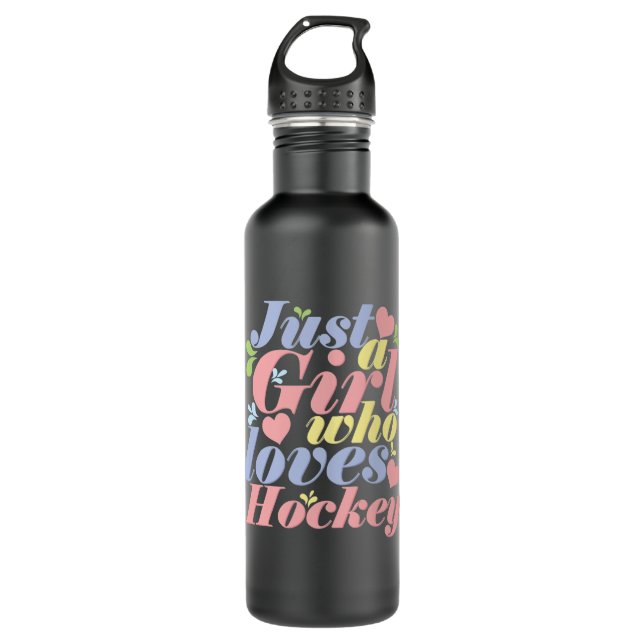 Garrafa Just a Girl who loves Hockey (Frente)