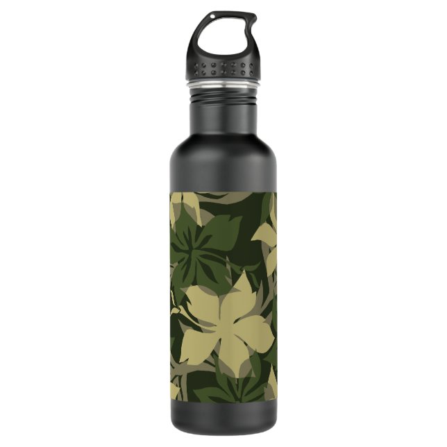 Garrafa Kaanapali Camo Hawaiian Hibiscus Tonal (Frente)
