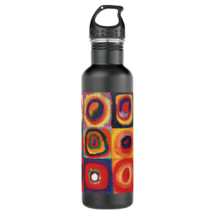 Garrafa Kandinsky Farbstudie Quadrate Esquadra Círculos de