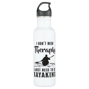 Garrafa Kayaking Canoe Kayak Canoagem Terapia Presente Ide