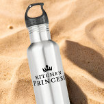 Garrafa Kitchen Princess Pickleball Cute Crown Gift<br><div class="desc">Stay hydrated in royal style with this adorable Kitchen Princess Pickleball Water Bottle featuring a sweet crown design. Perfect for league matches, tournaments, practice sessions, and gym workouts, this bottle keeps you refreshed while you dominate the kitchen line. Designed for women and girls who love stylish pickleball accessories, it’s both...</div>