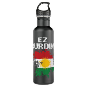 Garrafa Kurden Kurdista Newroz Kurdi Bandeira Seu Biji Kur
