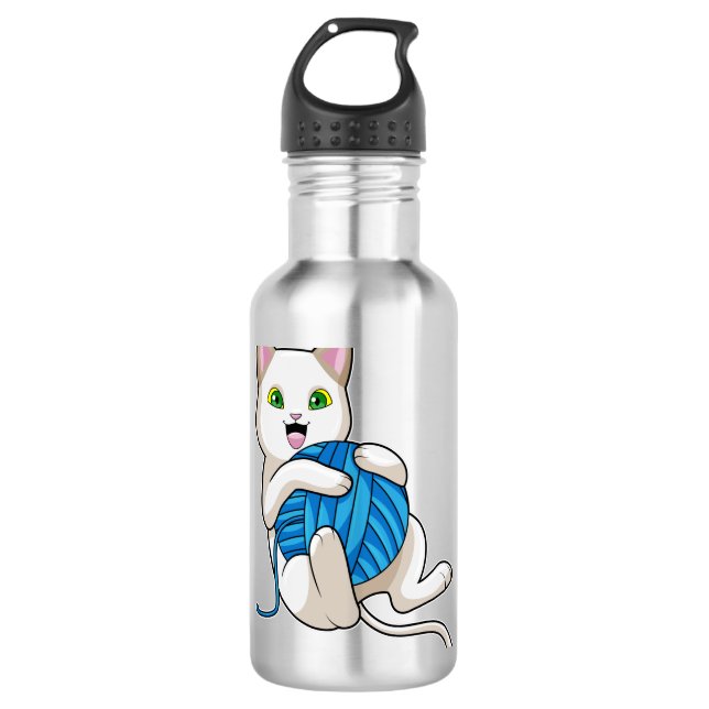 Garrafa Lã de Brincação de Gato (Frente)