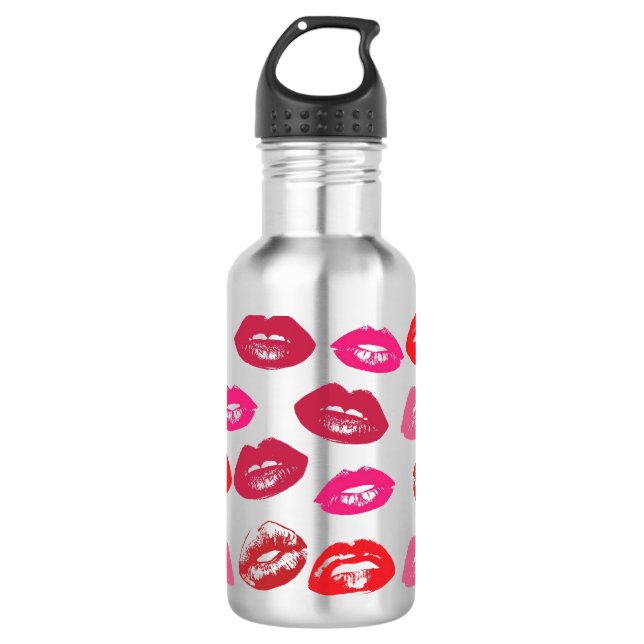 Garrafa Lábios-Kissable (Lábios-Kissing, Lábio Vermelho e  (Frente)