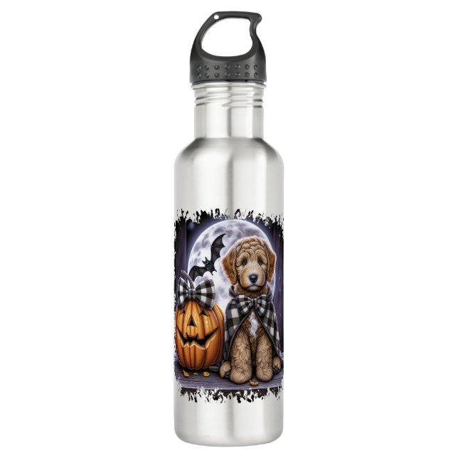 Garrafa Labradoodle Dog Halloween Square (Frente)