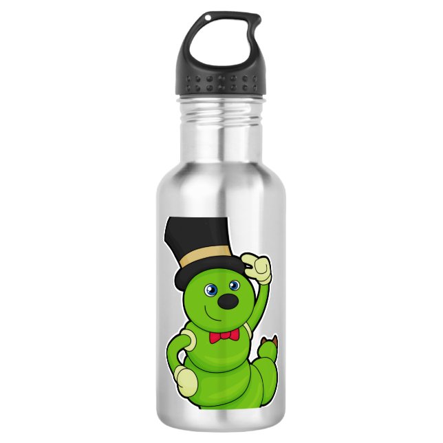 Garrafa Lagarta como Alcance com Chapéu (Frente)