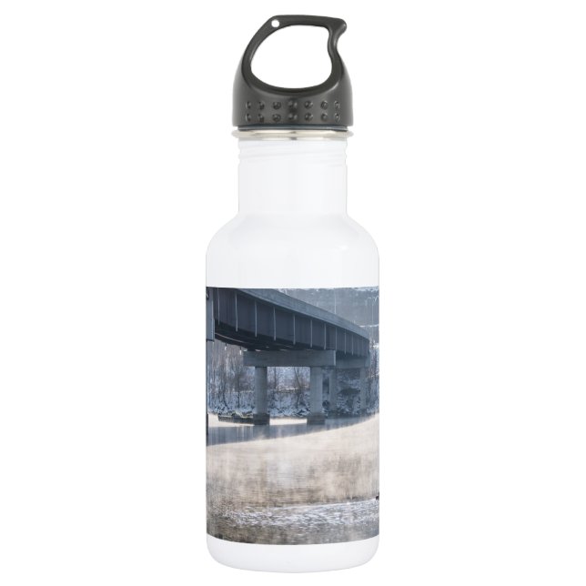 Garrafa Lago Taneycomo Foggy Winter Fisheries Stainless St (Frente)