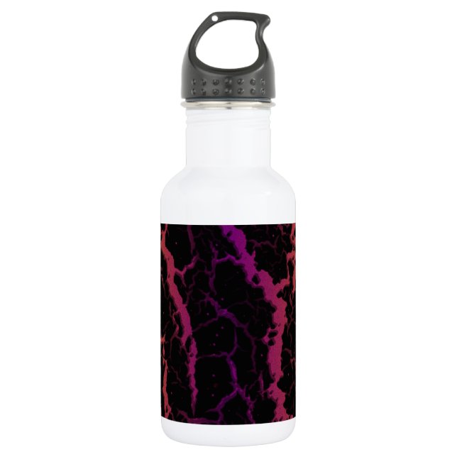 Garrafa Lava Espacial Rachada - Laranja/Roxo (Frente)