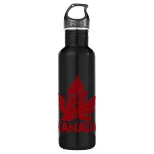 Garrafa Legal Canadá Retro Mapeamento Leaf Souvenir