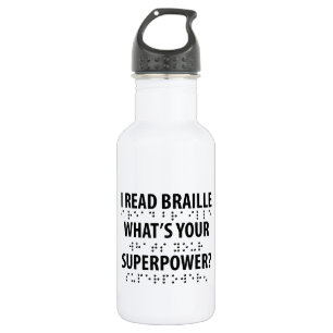 Garrafa Leio Braille Qual é o seu superpoder