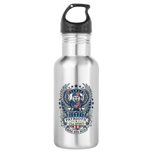 Garrafa Lenço Patriótico Rocker Old Glory Música Rock Meta