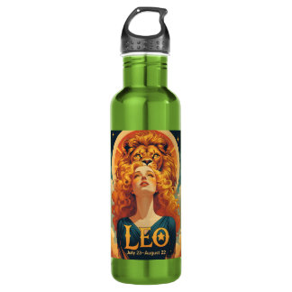 Garrafa Leo Zodiac Julho de Agosto Presente