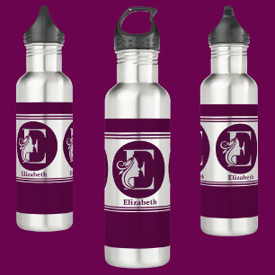 Garrafa Letra Monográfica (E) do Nome Personalizado Modern