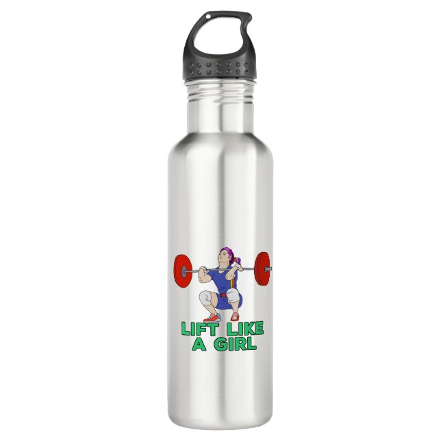 Garrafa Levante como uma garota (Frente)