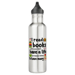 Garrafa Li Livros Porque Lidero Muitas Vidas