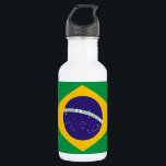 Garrafa Liberdade da Bandeira Brasileira<br><div class="desc">Apresentando a garrafa de água Liberty com a bandeira do Brasil! Abandone sua sede com orgulho usando nossa garrafa de água da Liberdade enfeitada com a vibrante bandeira do Brasil. A design mostra orgulhosamente o icônico campo verde com forma de losango amarelo e globo azul com estrelas, representando o céu...</div>