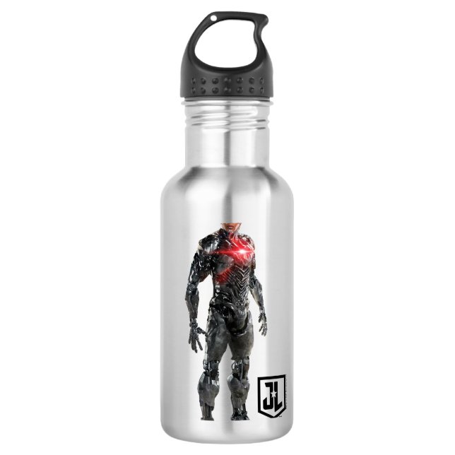 Garrafa Liga da Justiça | Cyborg Em Battlefield (Frente)
