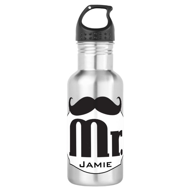 Garrafa Lil' Man's Mr Mustache Stainless Steel (Frente)