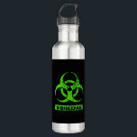 Garrafa Limão Neon Green BioHazard Chemicals Graphic<br><div class="desc">Garrafa de Água.</div>