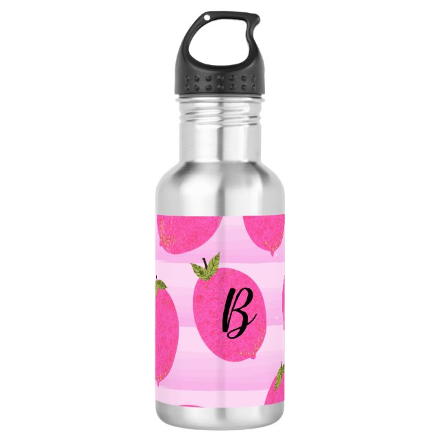 Garrafa Limões cor-de-rosa Fruta de Verão Brilhante (Frente)