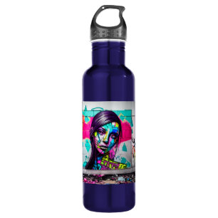 Garrafa Linda Grafite de Arte