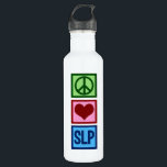 Garrafa Linguagem de fala Patologia Paz Amor SLP<br><div class="desc">Patologia da Paz,  do Amor e da Língua Falada. Um presente patologista de linguagem de excelente.</div>
