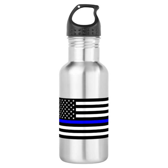 Garrafa - Linha Azul Fino - Bandeira Americana (Frente)