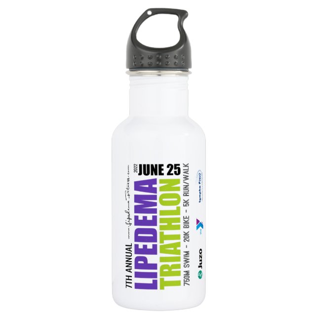 Garrafa Lipedema Triathlon Water Bottle (Frente)