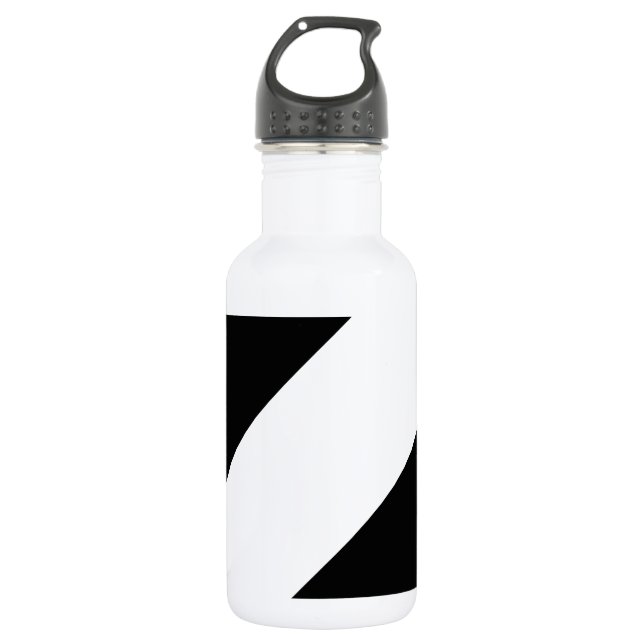 Garrafa Listra básica 1 preto e branco (Frente)