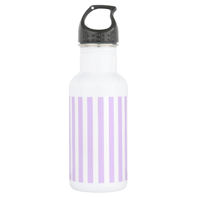 Garrafa Listras de doce lilás roxo e branco (Frente)