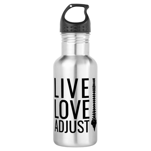 Garrafa Live Love Adjust Spine Chiroprace (Frente)