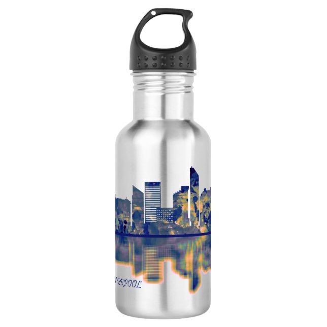 Garrafa Liverpool Skyline (Frente)