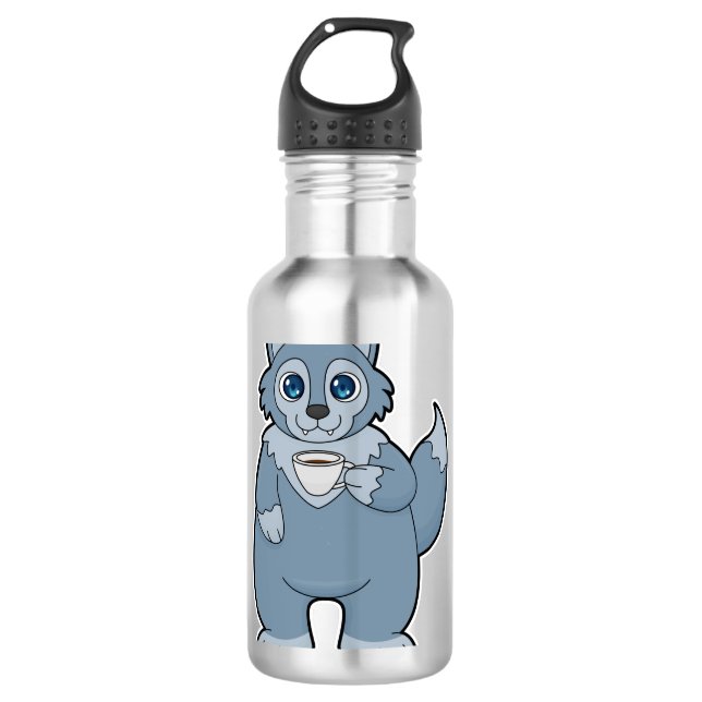 Garrafa Lobo com Taça de Café (Frente)